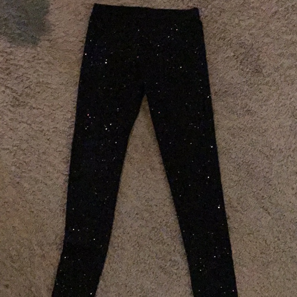 Black glitter legging. Size 10/12